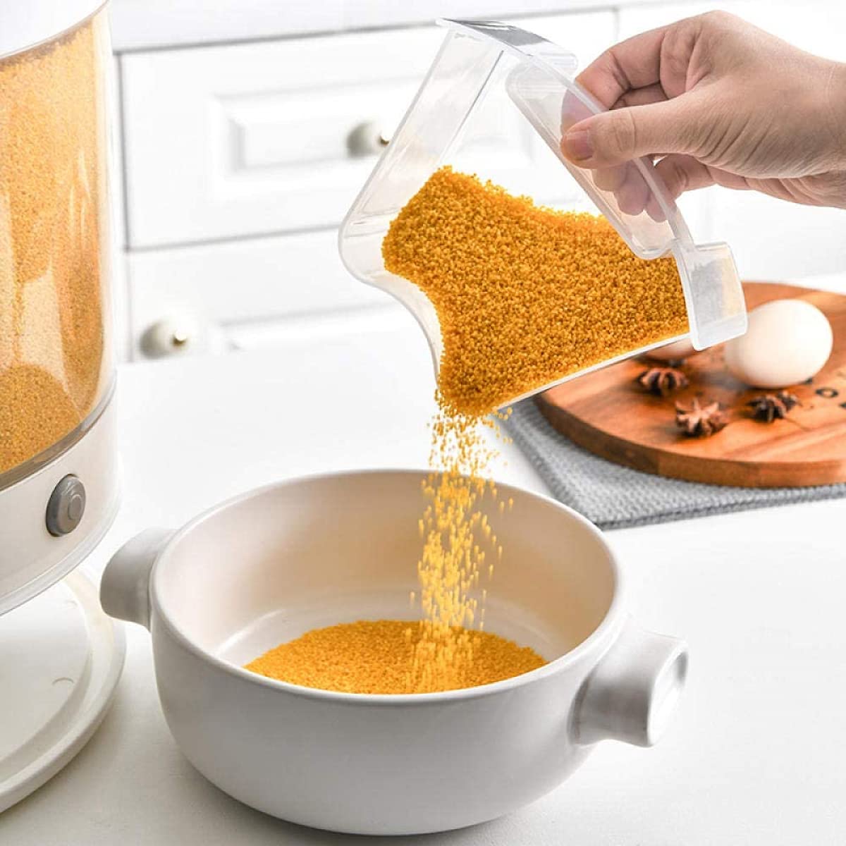 Frascos De Almacenamiento Sellados, Contenedores De Almacenamiento De Alimentos, Ideales para Granos para Mantener Los Alimentos Secos Y Frescos.