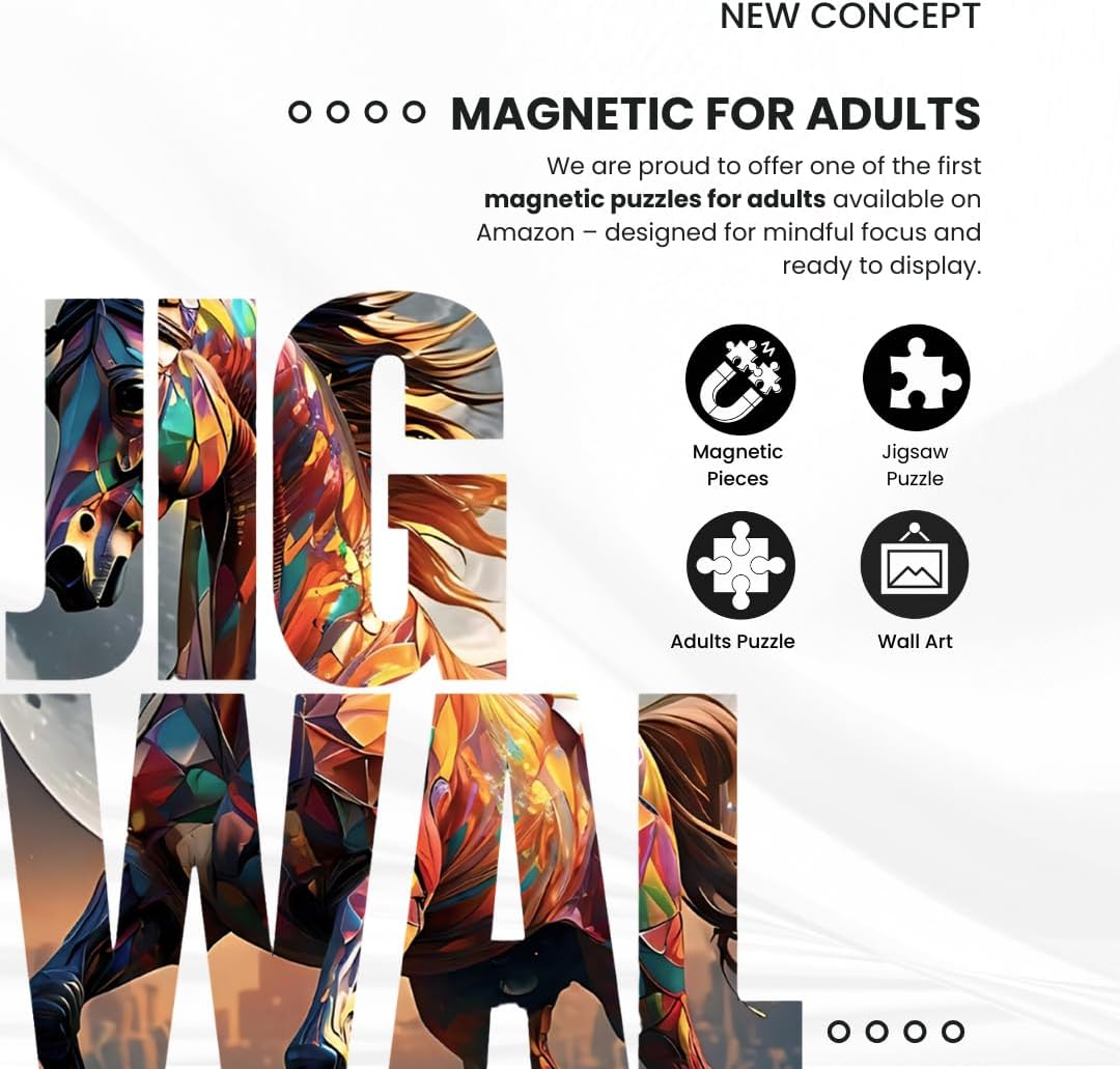 Magnetic Wall Art Puzzle for Adults – 500-Piece Jigsaw, Assemble & Display as a Wall Décor | JigWall