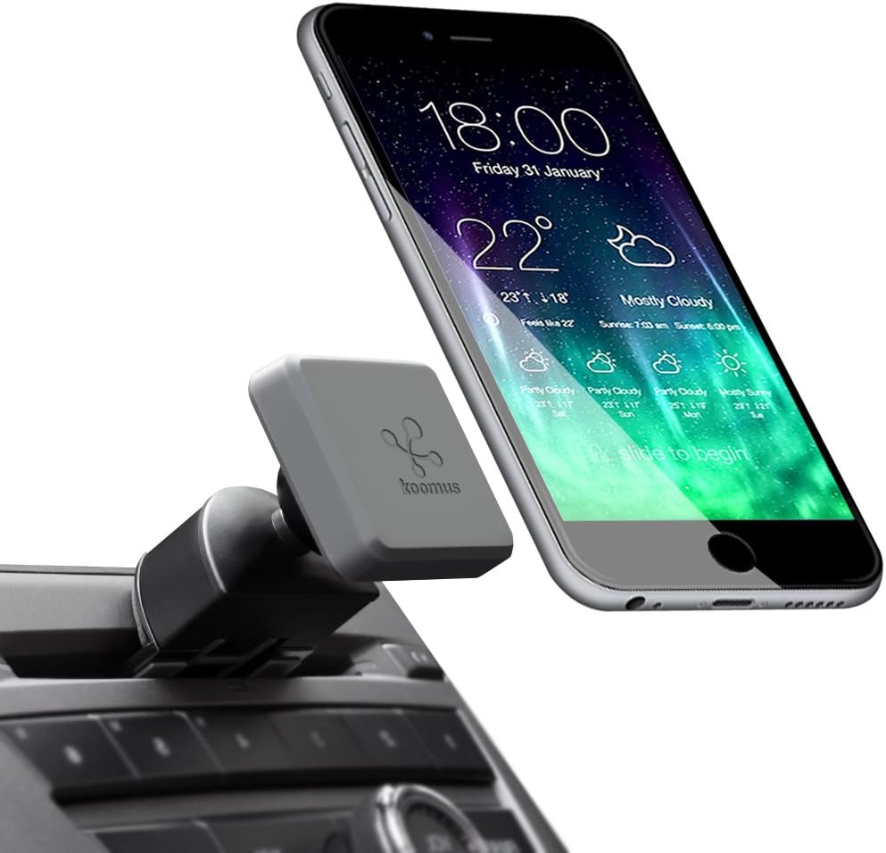 Koomus Pro Cd-M Universal Cd Slot Magnetic Cradle-Less Car Mount Holder For Smartphones