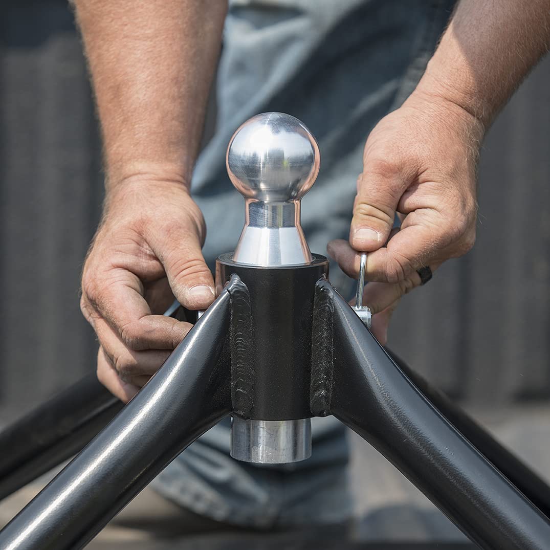 Cheapest 🛒 Andersen Hitches Ultimate 5th Wheel Connection 3200 Rail Mount Version Easy Hookup Greaseless No Chucking Kingpin Coupler with Ball-Funnel 20K lbs GTWR 4,500lbs Tongue Remote Latch