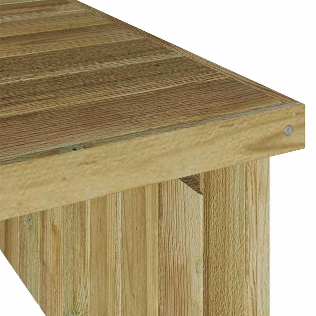 Cortacésped garaje de madera de pino impregnada marrón 73,5 x 81,5 x 38,5 cm rectangular para exteriores, jardín, terraza, espacio de almacenamiento, protección para herramientas de jardín