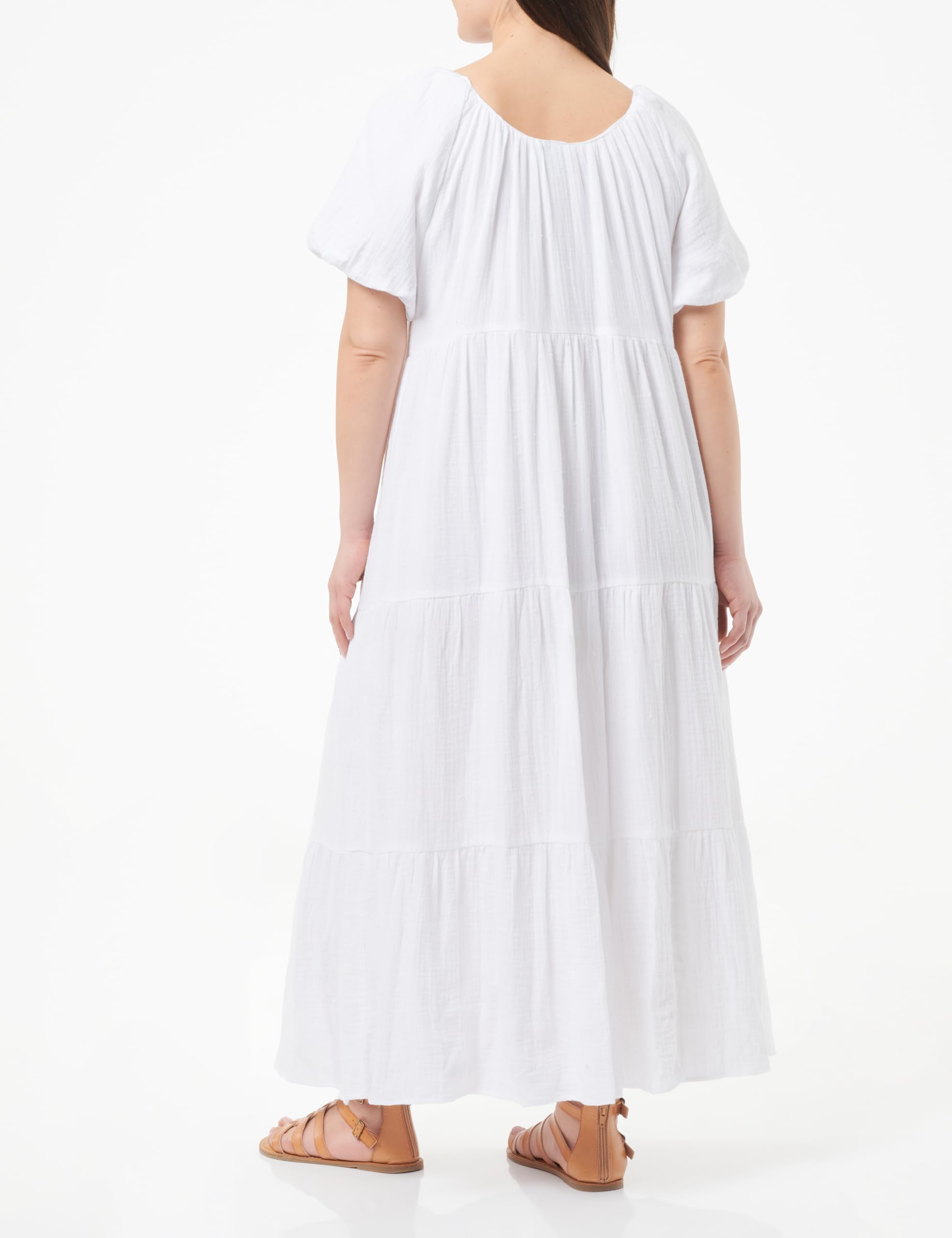 DreiMaster Vintage Damska sukienka maxi 37227429, biała, L, biały, L