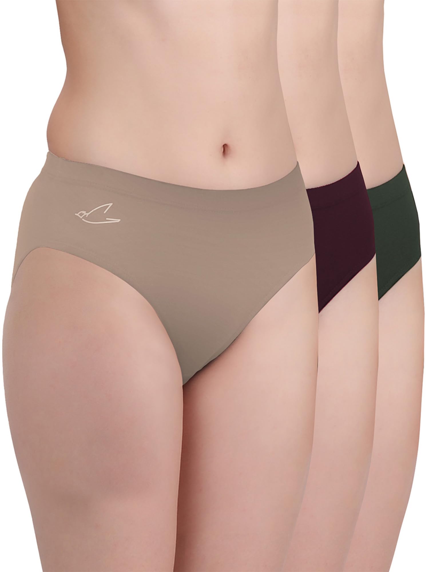freecultr Women’s Micromodal Mid-Rise Hipster | Super Soft & Breathable Fabric | Medium Rear Coverage | Comfortable Stretch Elastic | Pack of 3-picture-25