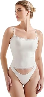 Women Lace Double Lined Camisole Top Spaghetti Strap Going Out Tank Top
