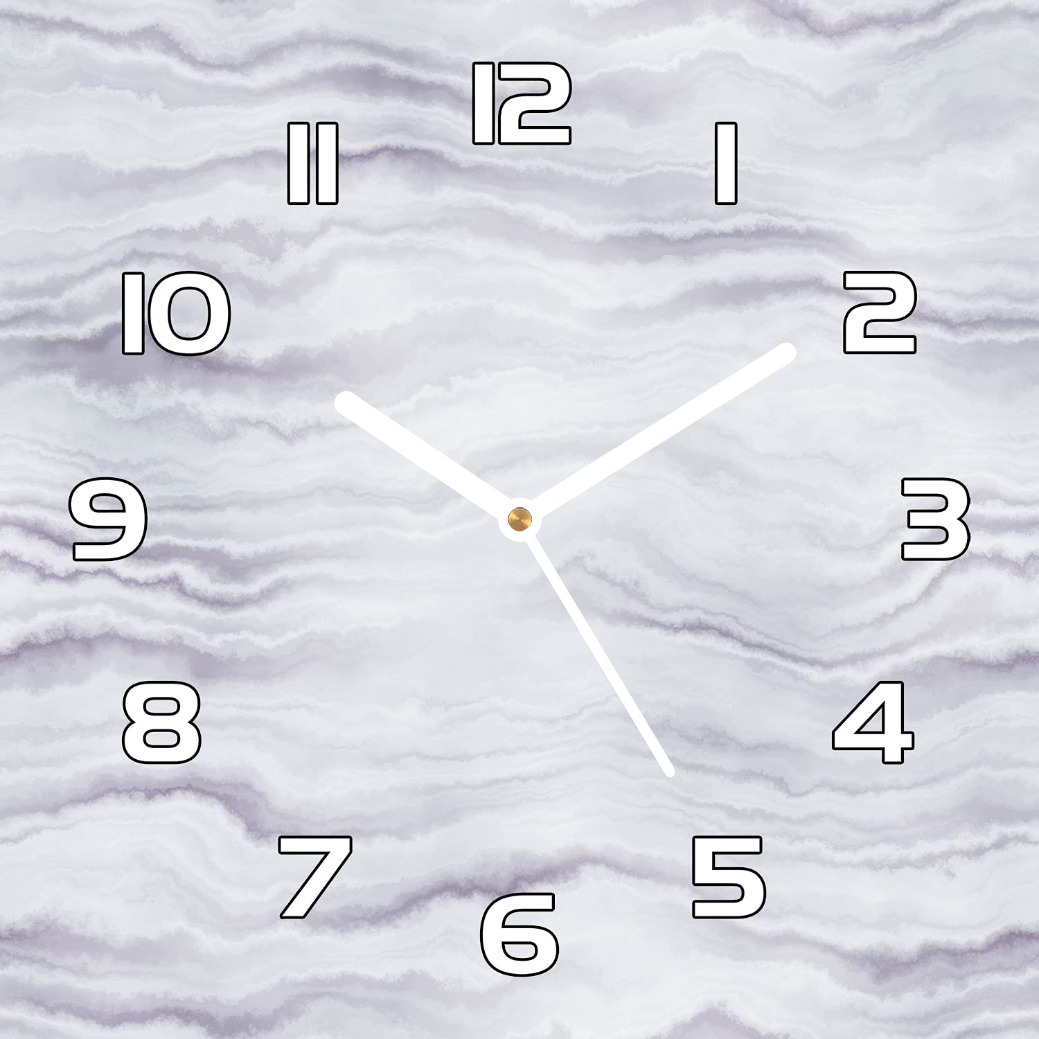 Horloge en verre 30x30 cm moderne design rocher en pierre