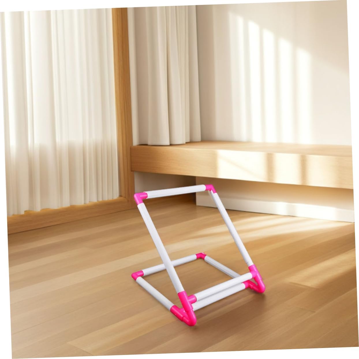SHINEOFI Embroidery Hoop Stand Hands Scroll Sewing Frame for Cross Stitch Quilting Projects Height Durable Plastic Craft Holder for Comfortable Needlework