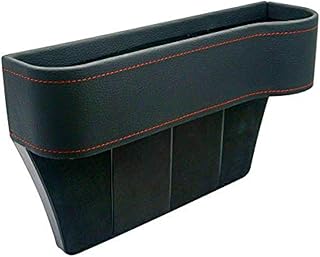 MACHSWON Car Seat Pockets PU Leather Car Console Side Organizer Seat Gap Filler Catch Mobile Phone Holder Coin Collector Console Side Pocket(Right)