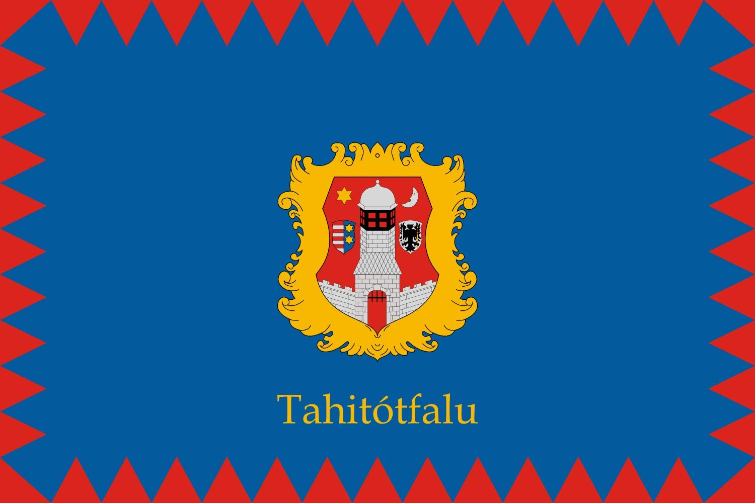 Drapeau Tahitótfalu grand format 1.35m² pour mât extérieur
