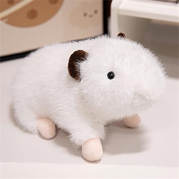 Meerschweinchen Kuscheltier Plüschtier Hamster Kuscheltiere Meerschweinchen Stofftier für Jungen Mädchen Partybedarf Kinder Geburtstagsgeschenk (15 cmWeiß)