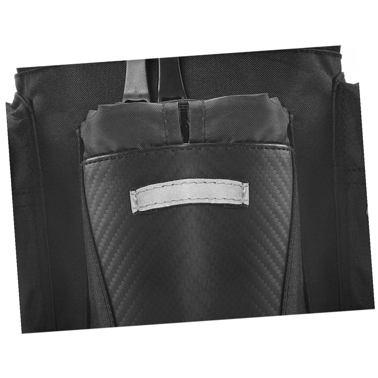 Hohopeti Borsa per Portapacchi Bici, Capienza Ampia in Nylon Nero | Strisce Riflettenti, Vestibilità, per Mountain Bike e Bici da Ragazzo Ragazza