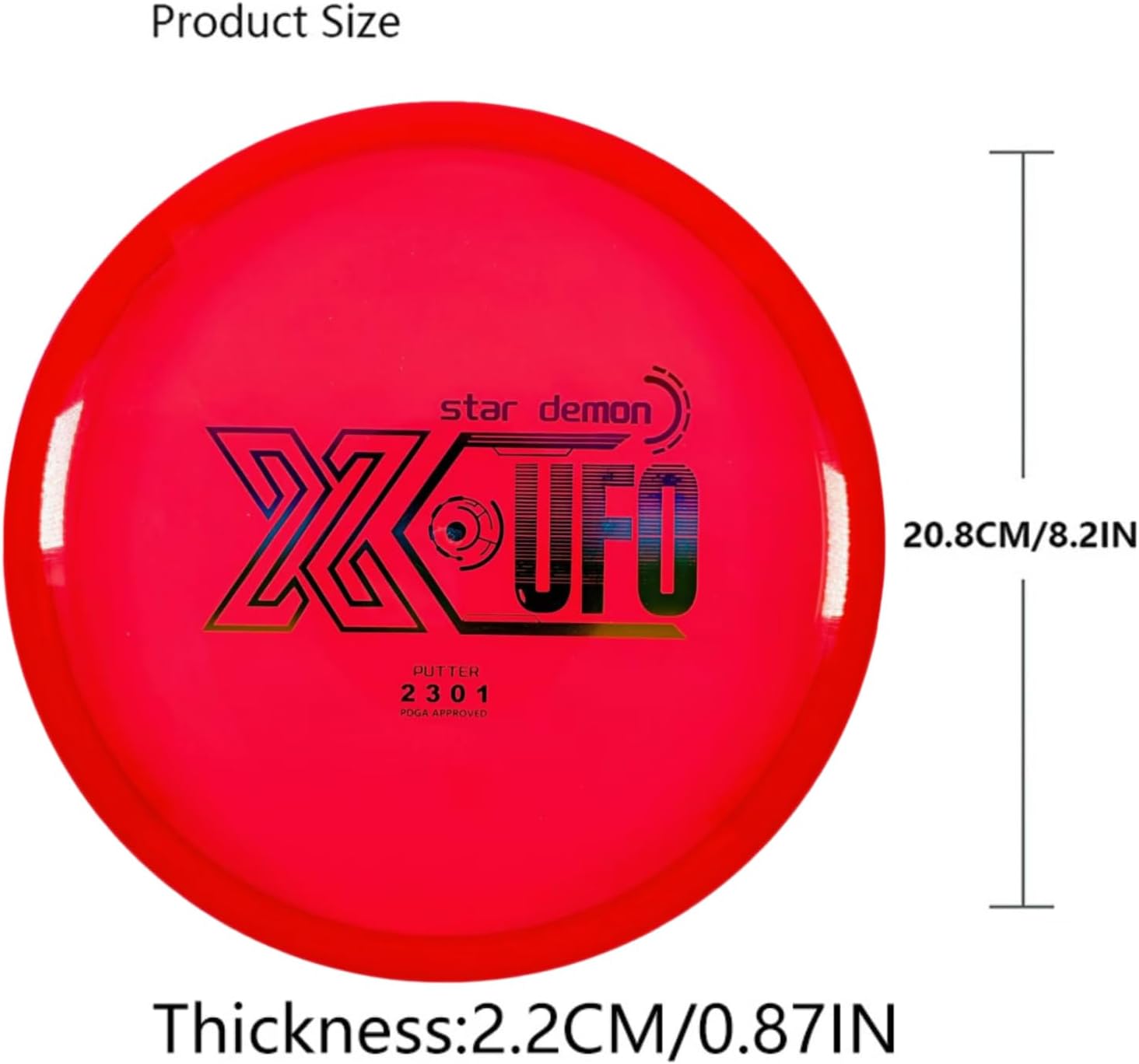 X-UFO Disc Golf Set - Disc Golf Starter Set, Includes 1 Putter, 1 Driver, and 1 midrange disc, Weighing 170-178 Grams. Suitable for Beginners and Professional disc Golf tournaments