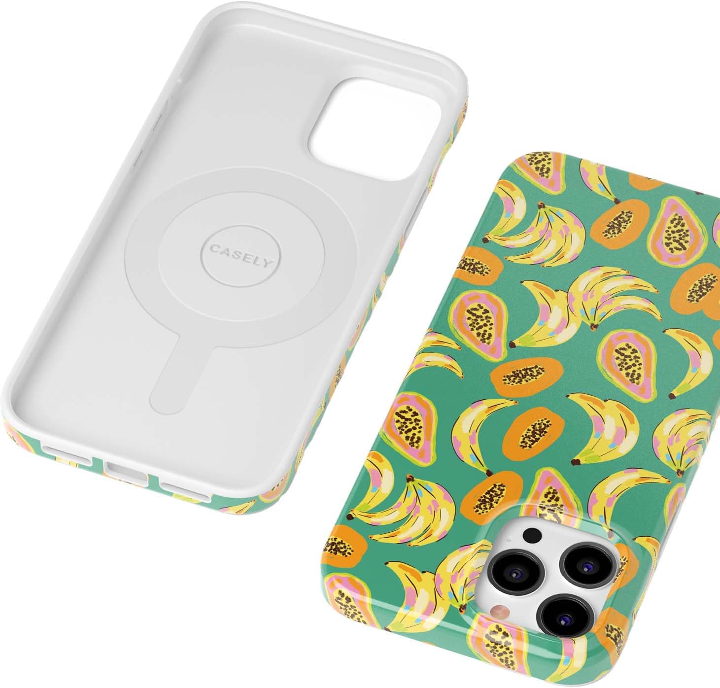 Casely iPhone 14 Pro Case | Papaya Palms | Dippin' Daisy's Tropical Vacation | Compatible with MagSafe | Classic Ultra Slim Design