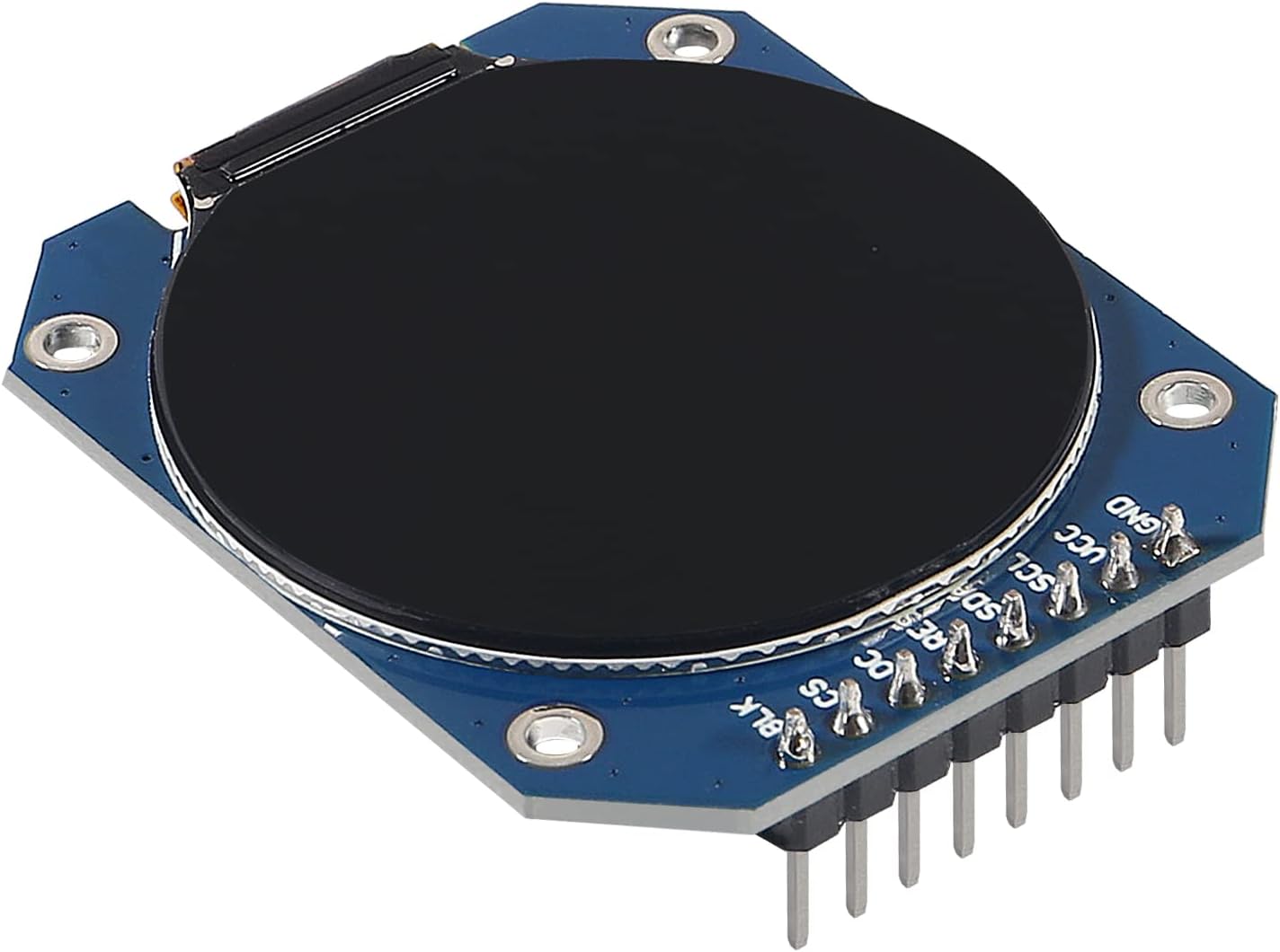 2PCS DC 3.3V 1.28 inch TFT LCD Display Module Round RGB 240 * 240 GC9A01 Driver 4 Wire SPI Interface 240x240 Resolution Adapter PCB for Arduino