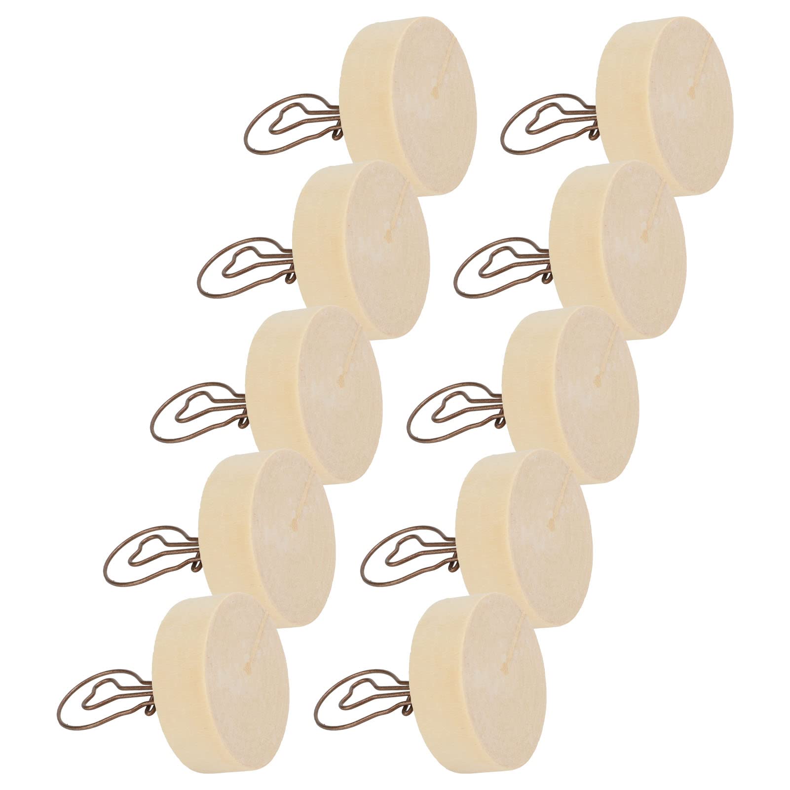 Soporte para tarjetas, 10 unidades, con forma de bombilla, base de madera, clip de notas, simple y bonito adorno de escritorio para fotos y tarjetas, 2.56 pulgadas de alto