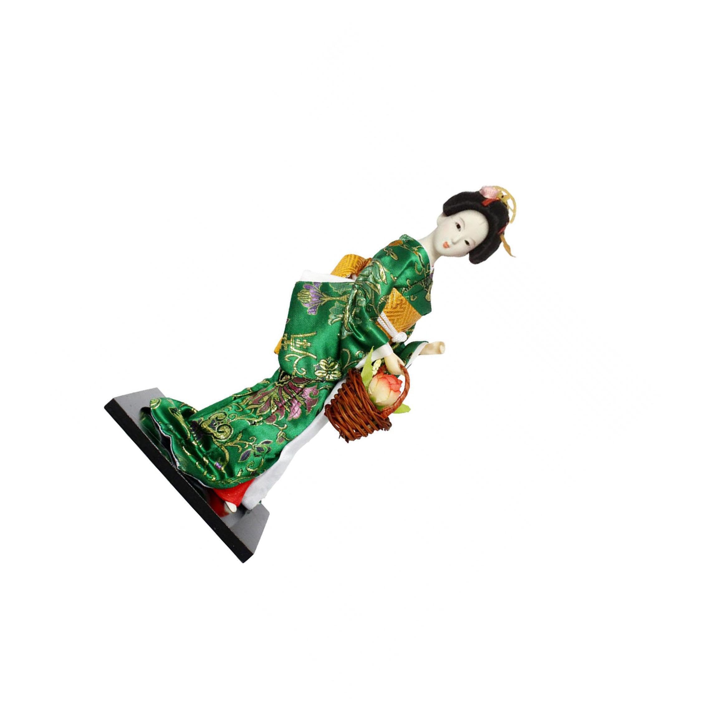 TWISAXC Exquisite Japanese Doll Ornament With Traditional Kimono Space With Culture Statuette Figurines Dolls Geisha Collectible Full Of Artistic Breath, Style B
