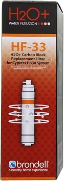 Brondell HF-33 Carbon Block Water Filter Replacement for Cypress Countertop Water Filtration System