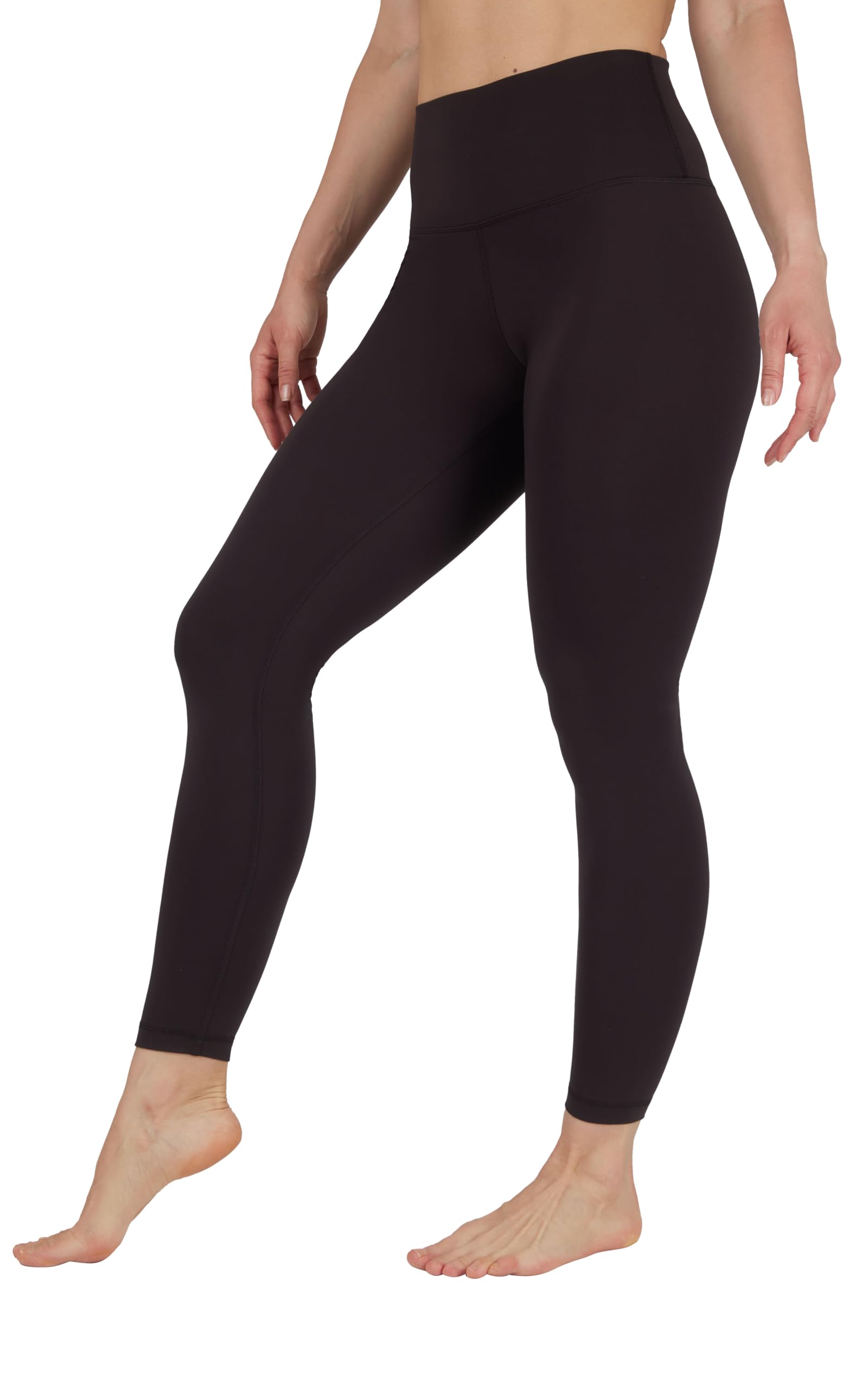 Yogalicious Women's Espresso Squat Proof Fleece Lined Legging High Waisted Thermal Winter Running Pants For M