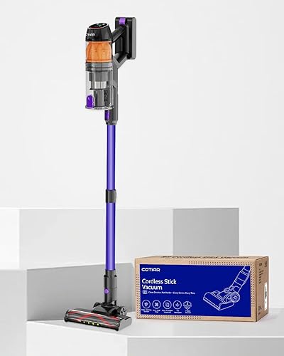 Miniatura 6 de Aspiradora inalámbrica, 500W 40KPa 60 minutos, aspiradoras para el hogar, potente aspiradora de palo con luz verde, aspiradora inalámbrica