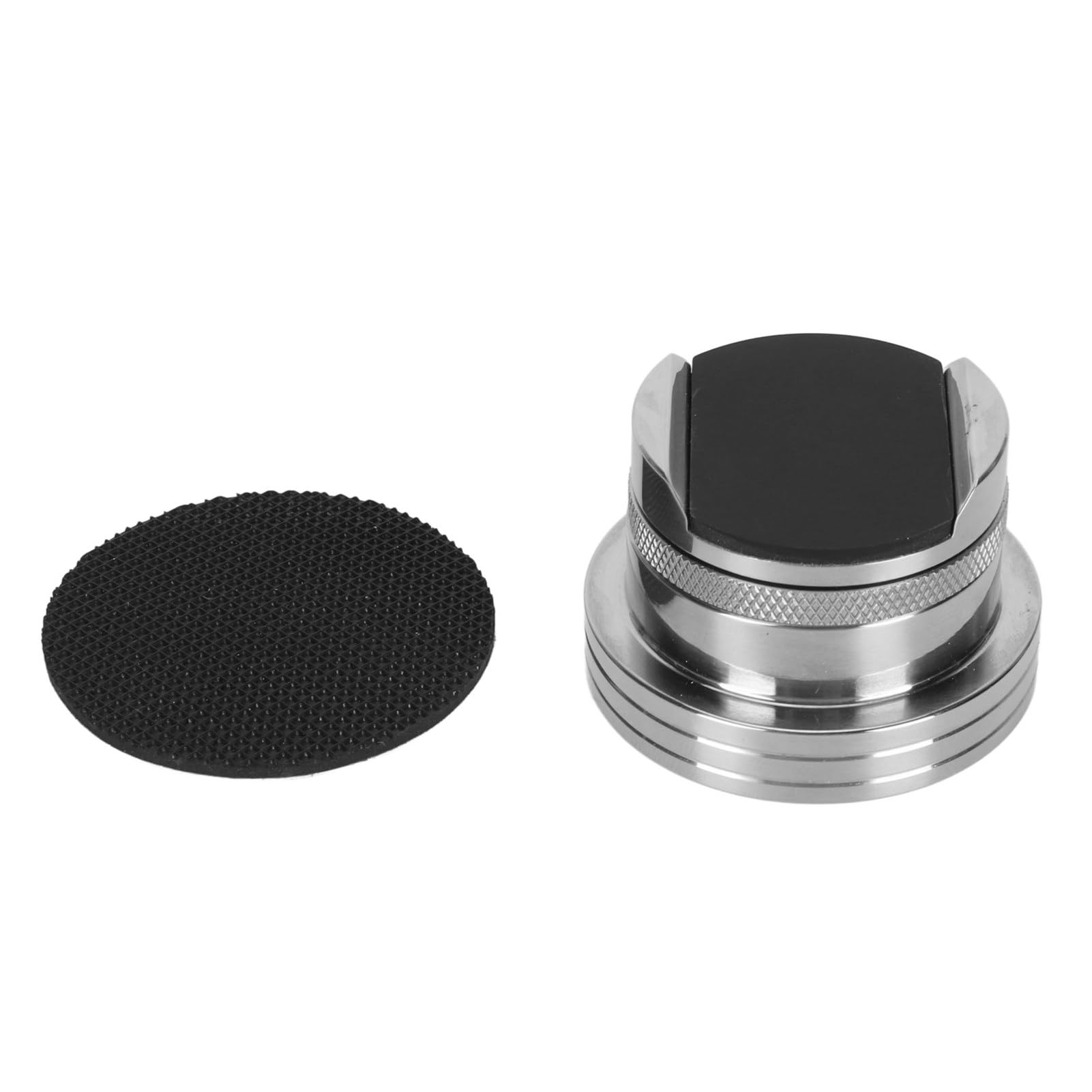 Almohadilla para el Pie con Amortiguador para Altavoz HiFi, Estabilizador de Cable Duradero Ajustable de 30-42mm Sistemas Cine en Casa, Plateado