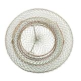 Accesorios de red de pesca: con diseño plegable, puede doblarlo después de usarlo para un fácil almacenamiento, cómodo de usar, estuche plegable para cangrejos