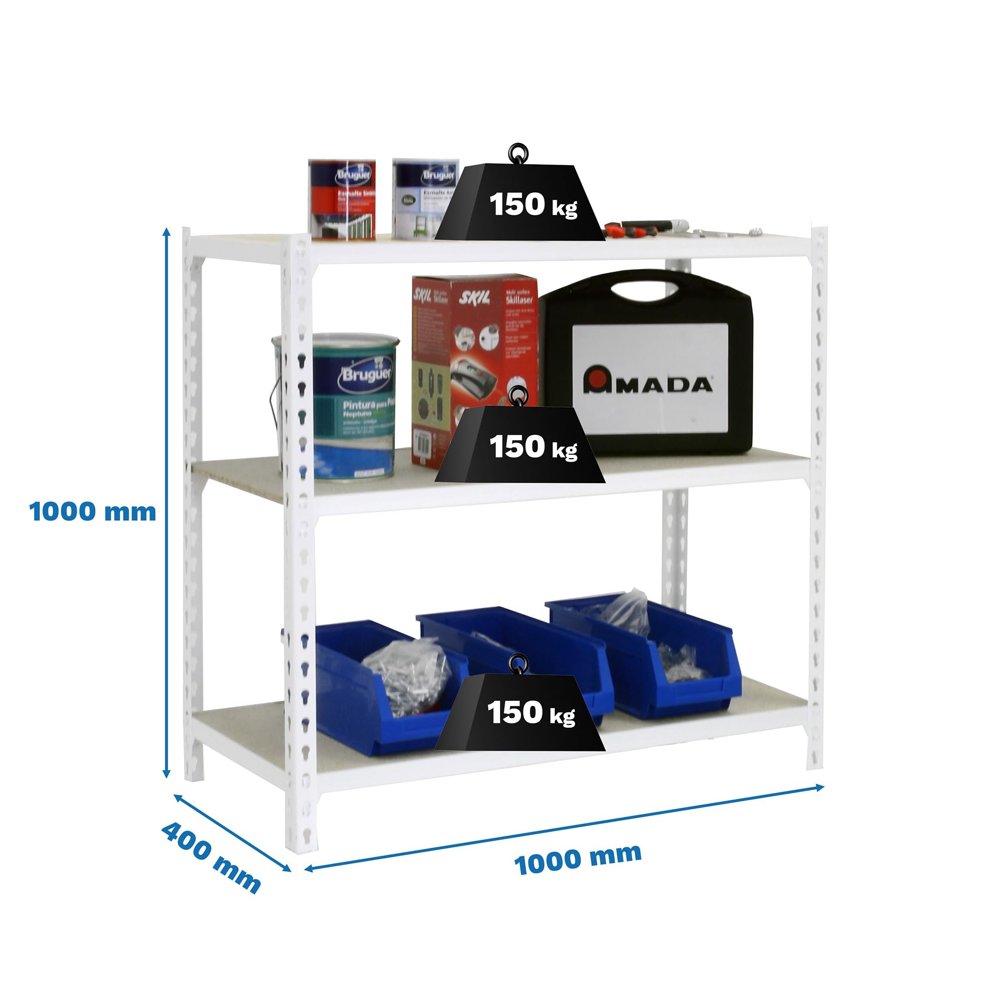 Simon Rack Estantería Metálica 1000x1000x400 mm - Maderclick