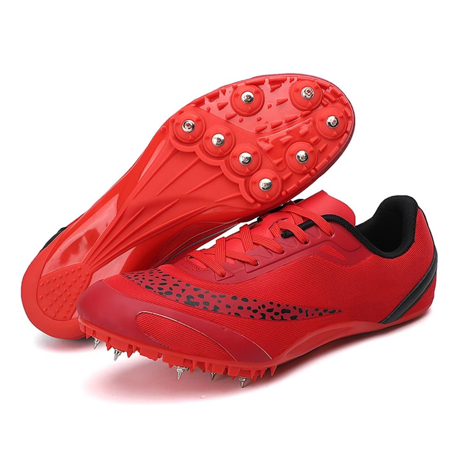 Zapatillas de Atletismo Unisex con 8 Clavos: Zapatillas Profesionales Transpirables para Correr, Saltar y Sprint para Hombres y Mujeres, para Deportes Profesionales y de Velocidad
