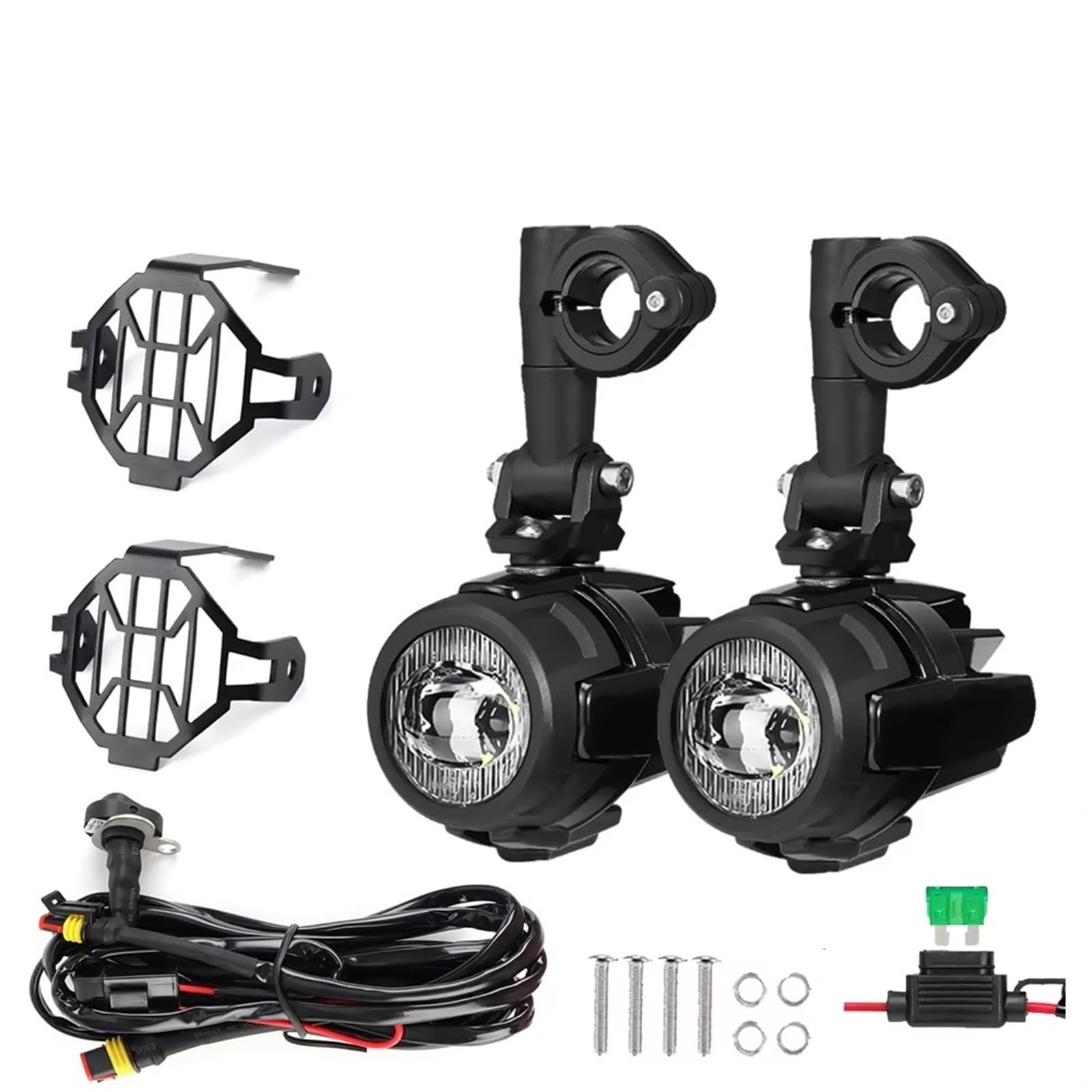Generico per BMW R1200GS LC R 1250GS R1250GS F800GS per GSR1200 F850GS per F750GS per ADV Coprifari Motociclette Fendinebbia Faro Moto(A)