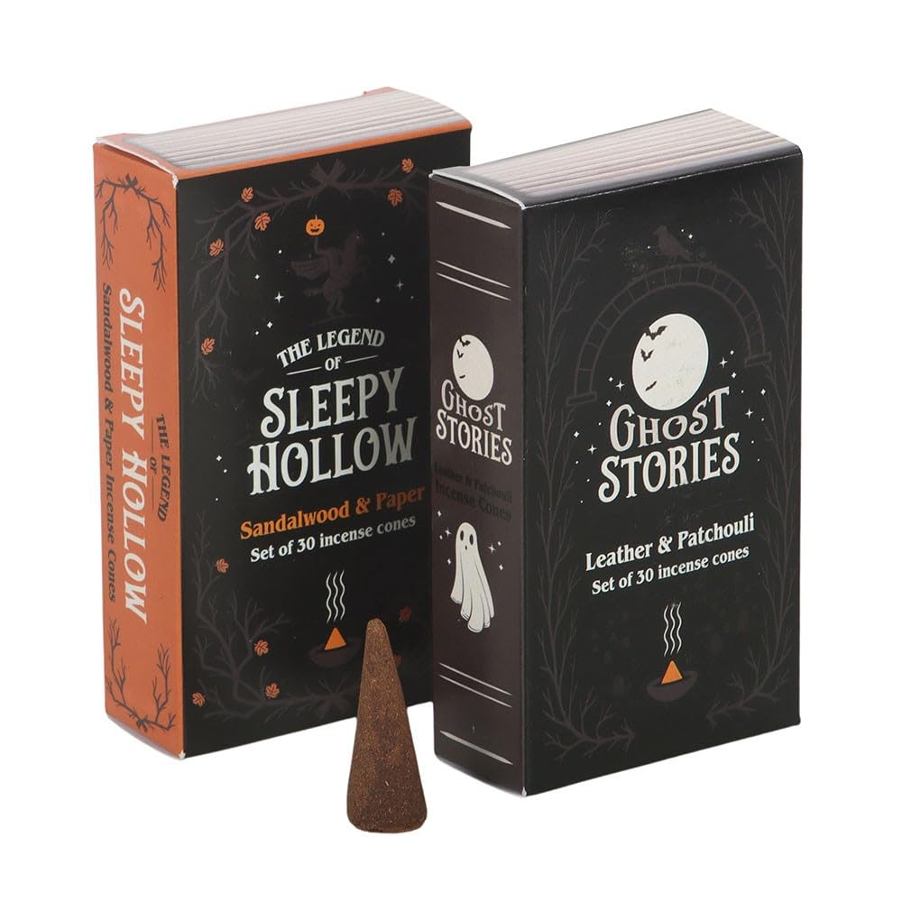 Set of 2 Haunted Library Incense Cone Packs | Fragrant Aroma | Spooky Decor | Gift Ready