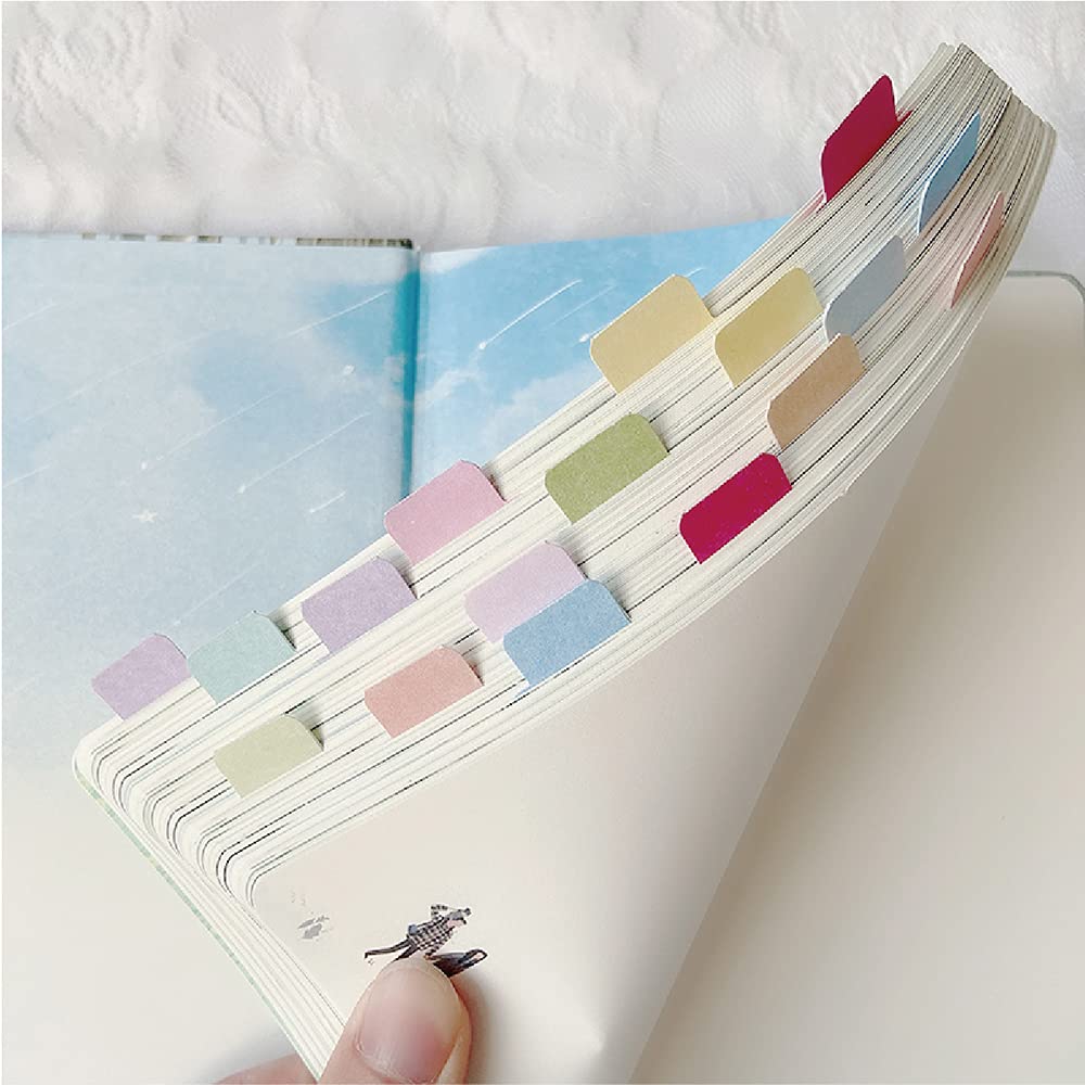 420 Stück verdickte, handgeschriebene Seitenmarkierungen, Farbindex-Klassifizierungsetiketten mit 12 Farben, 35 Blatt selbstklebende Haftnotizen, Farben, selbstklebende Seiten, Index-Tabs, Flaggen für