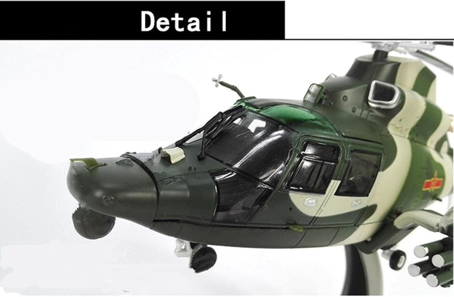 Simulation 1/100 Alloy Aircraft Model Chinese Air Force Helicopter WZ-9 Fighter Z-9G Model