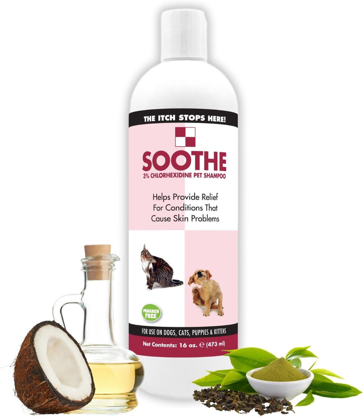 ShowSeason Soothe Itch Relief Pet Shampoo for Dogs & Cats 1 Gallon | Antiseptic | Cools Red, Inflamed Skin | Made in USA