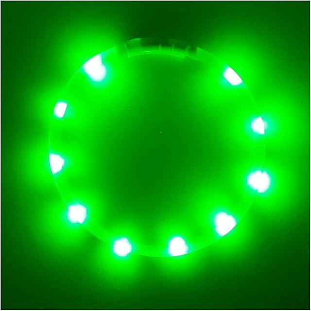 PetSol LED Dog Collar Extra Bright USB Rechargeable, Fits All Dogs, 20cm to 70cm, Easy Cut-To-Size, Static or Flashing Collar, Weatherproof, Easy Clean, High Visibility Day or Night - Fully Guaranteed