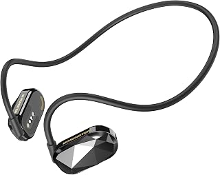 Monster Aria Free Open Ear Headphones Air Conduction Headphone Sports, ENC Clear Talk Mic Bluetooth 5.3, Built-in Mic 8H Playtime IPX5 Resistant Headset for Running (Light Black)