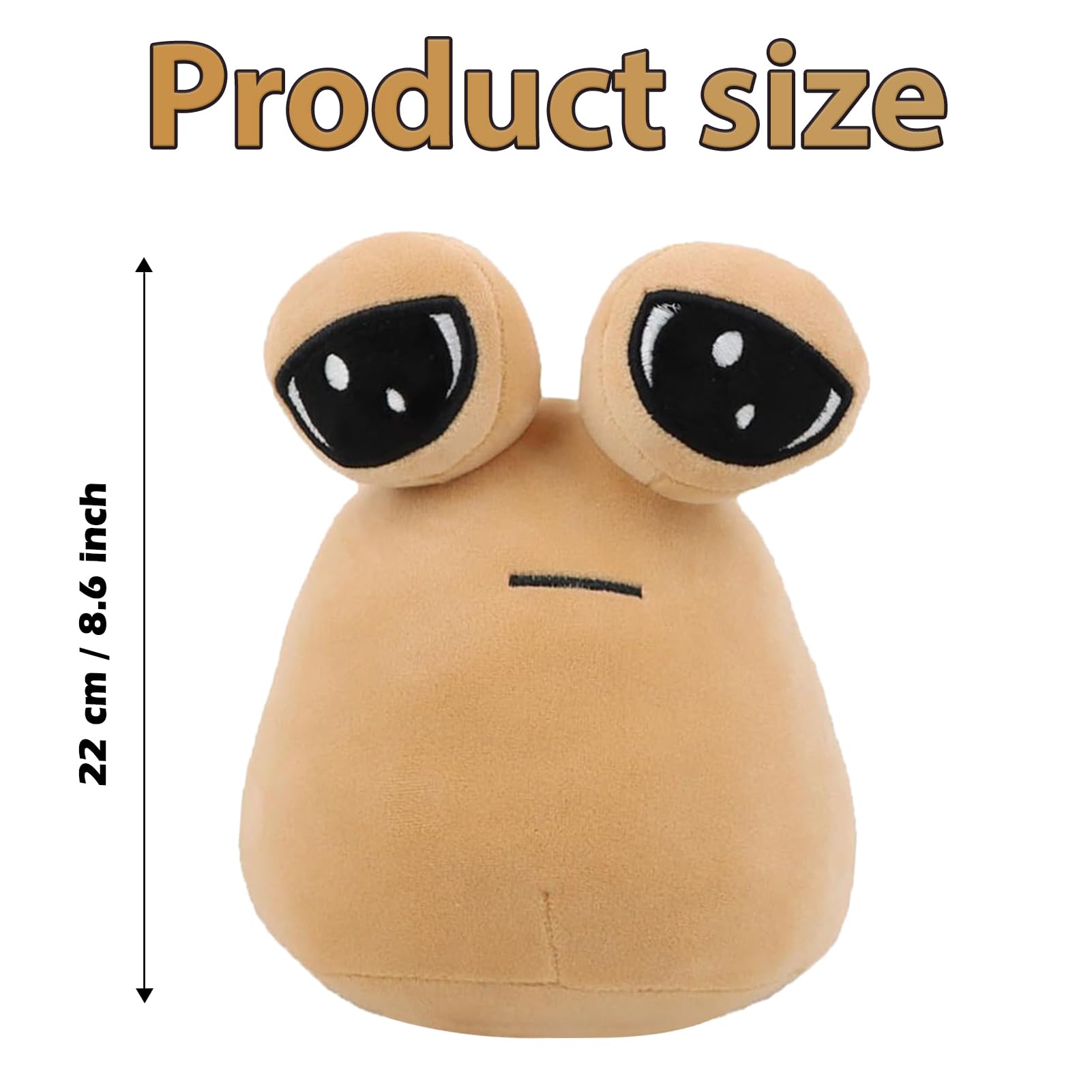 Alien Peluche, 22 cm, Kawaii Ripieno di Animali di Peluche, Carino Pou Peluche Morbido Cuscino, Regalo di compleanno per bambini (Alieno dai grandi occhi)