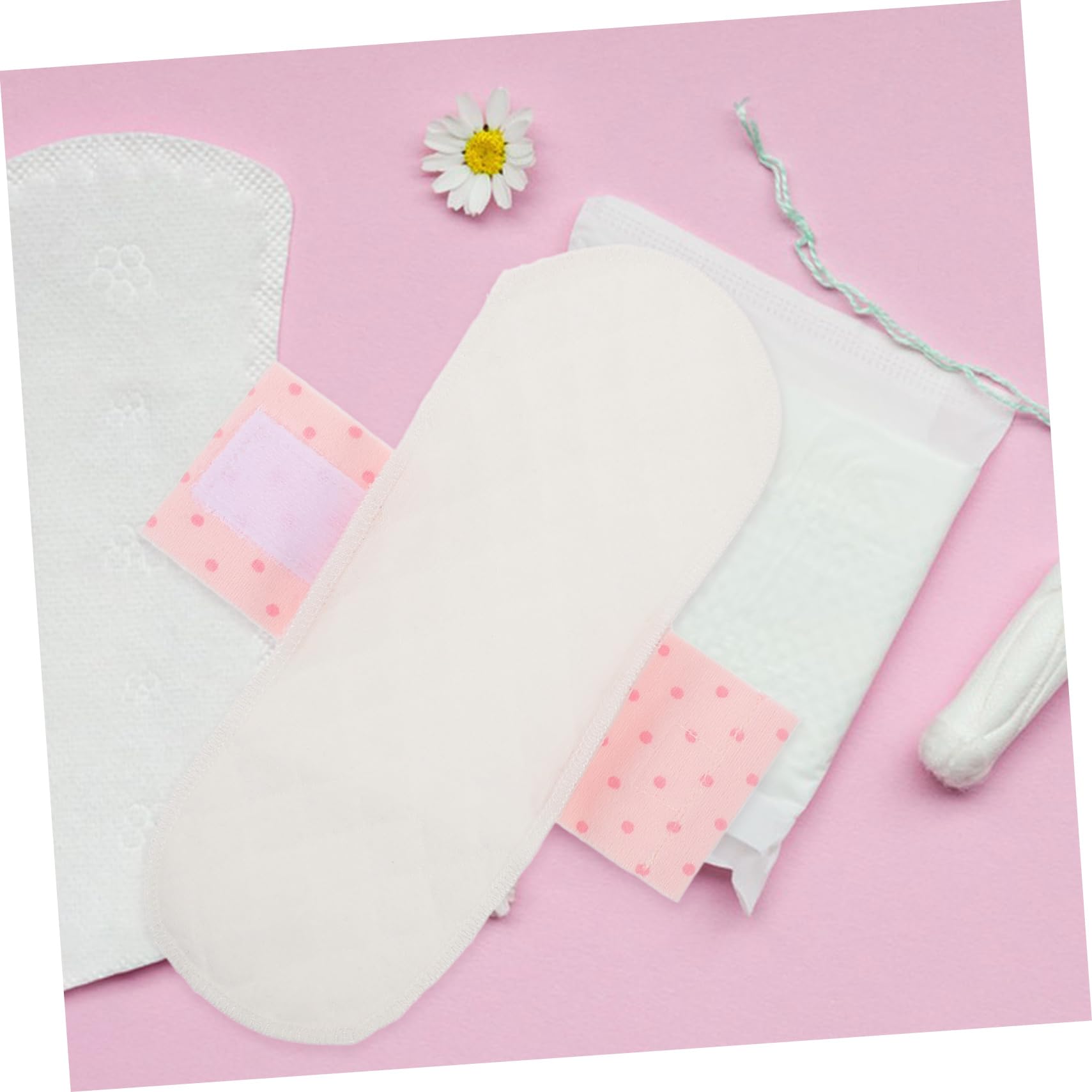Healeved 12piezas Compresas Menstruales Reutilizables De Algodón Lavables Impermeables y Absorbentes Para Viajes y Uso Diario
