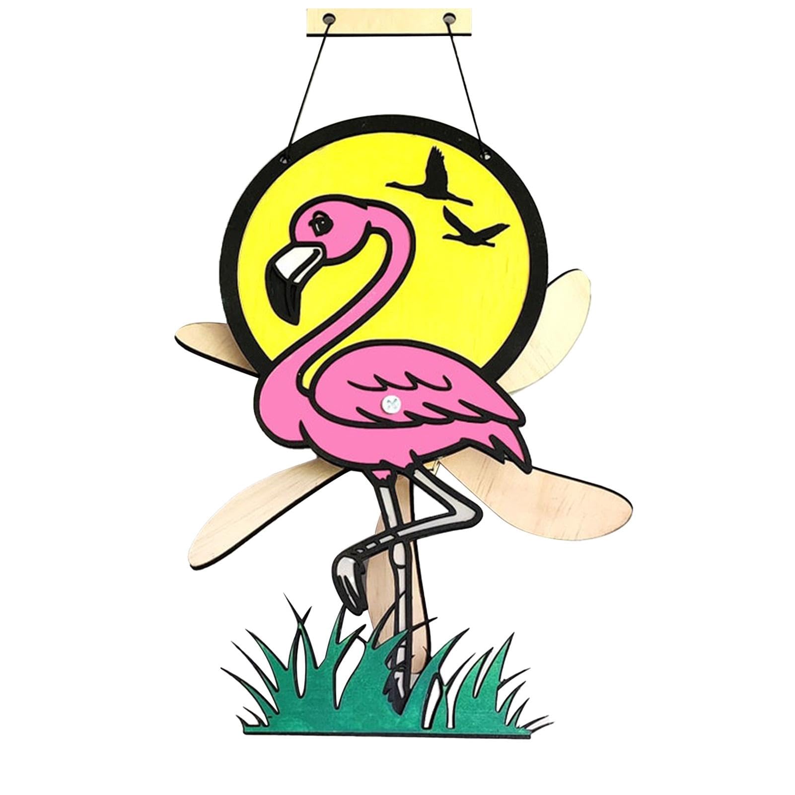 Spinner à Vent Animal Teksome en Bois pour Décoration de Jardin - 8