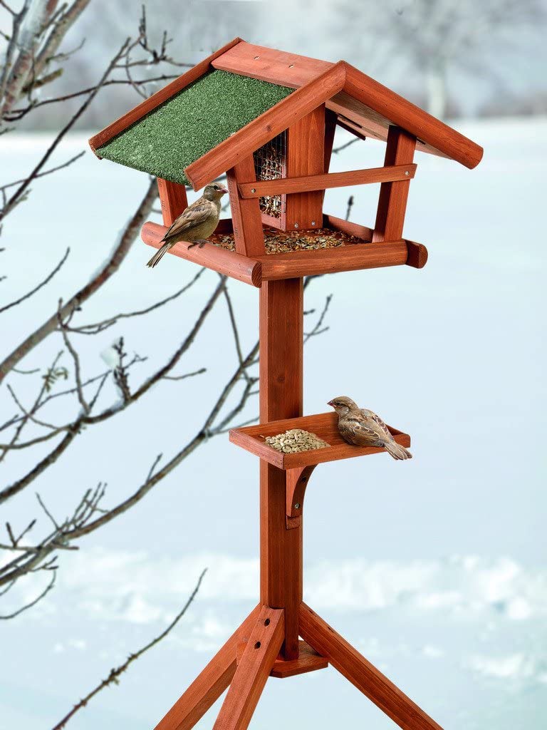 Vogelhaus Aus Holz Für Draußen – Hängender Futterspender/Nistkasten Für Wildvögel Wie Kardinäle & Blauvögel