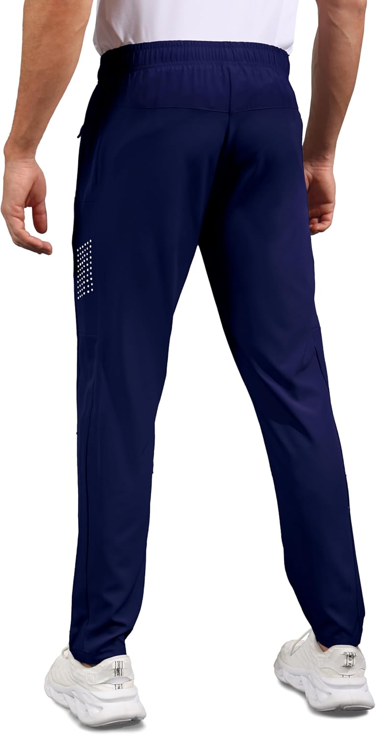 Men's Sweatpants Quick Dry Lightweight Joggers - with Zipper Pockets for Gym, Running, Training & Daily Wear - Image 2
