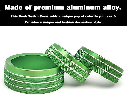 Miniatura 5 de Auprite Fundas de perilla de control de clima para accesorios Challenger 2015-2023 2024, para Dodge Charger 2015-2023 2024, para Dodge Chrysler