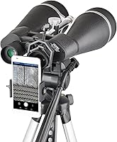Vista 4 de Binocular de astronomía de 20 x 80 para adultos de alta potencia, binocular gigante con adaptador de trípode reforzado, funda de transporte, escudo