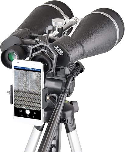 Miniatura 4 de Binocular de astronomía de 20 x 80 para adultos de alta potencia, binocular gigante con adaptador de trípode reforzado, funda de transporte, escudo