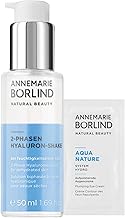 ANNEMARIE BÖRLIND 2-Phase Hyaluronic Shake (50 ml) + Free Aquanature Plumping Eye Cream in Sachet - For Low-Moisture Skin - Provides the Skin Effectively and Sustainably with Moisture