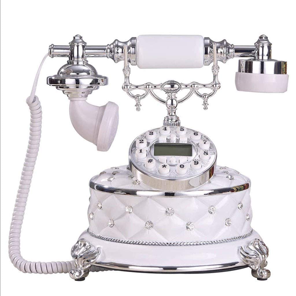 Telefon stacjonarny w stylu retro， Europejski telefon stacjonarny retro żywiczny telefon przewodowy 250x230x240mm
