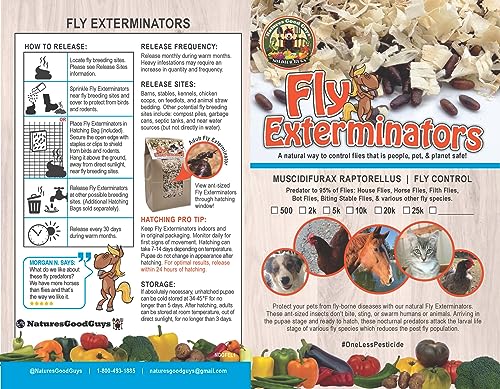 Natural Fly Exterminator 5,000 Size NaturesGoodGuys - Thumbnail 3