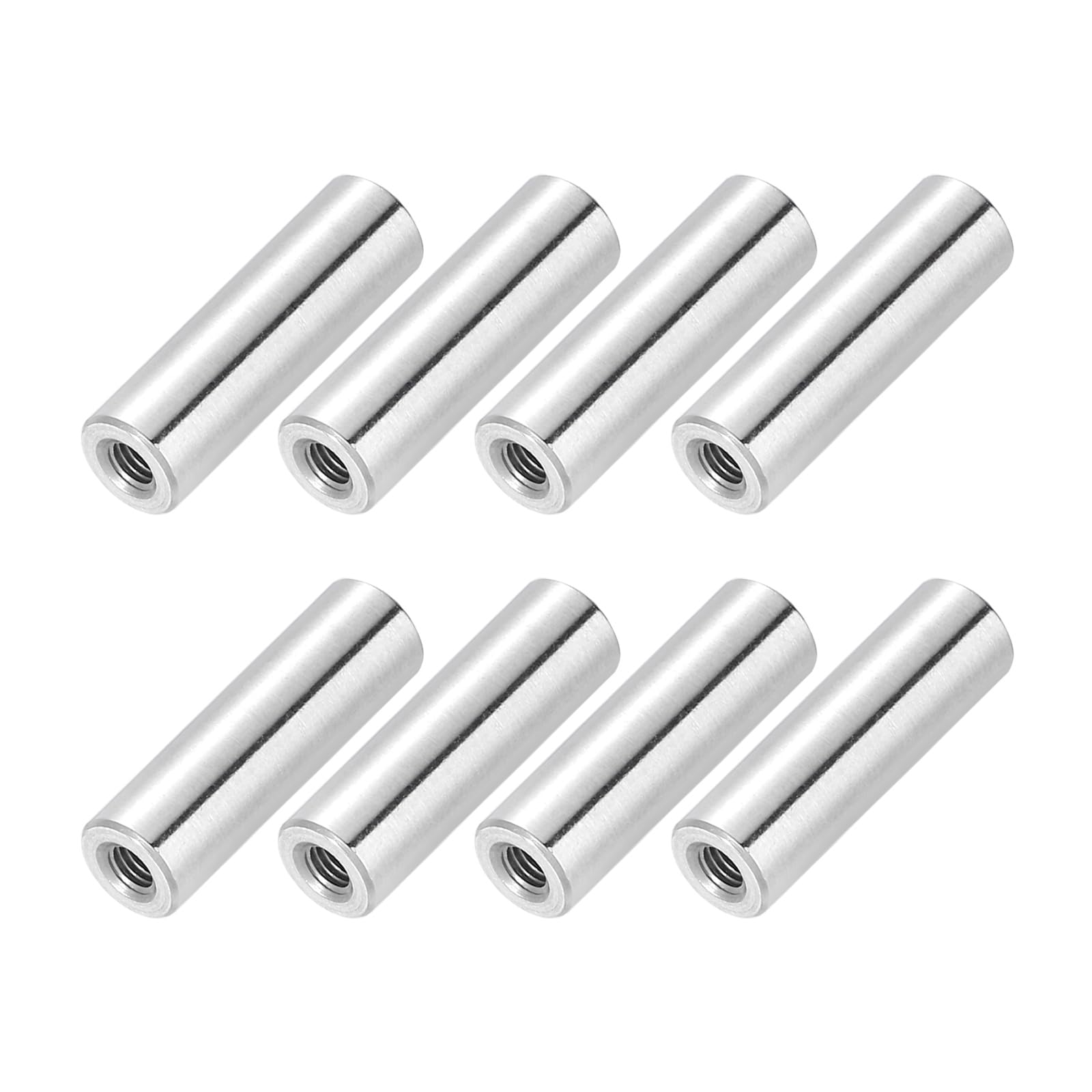 PATIKIL M3x0.5mm Pitch 304 Stainless Steel Round Coupling Nuts