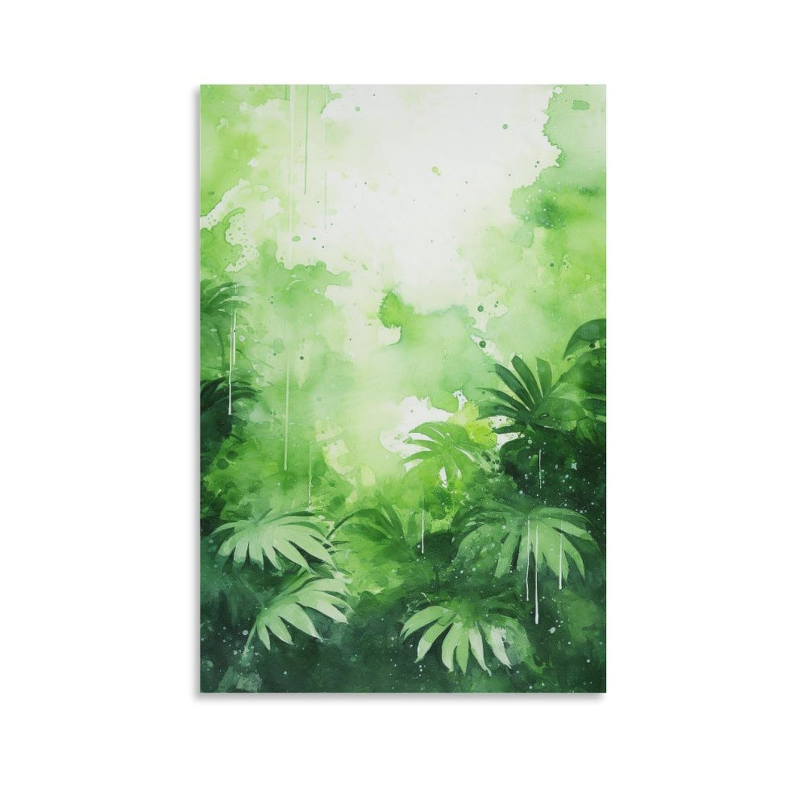 Aquarelle de feuilles rustiques pour rompre la monotonie d'un mur blanc - 8