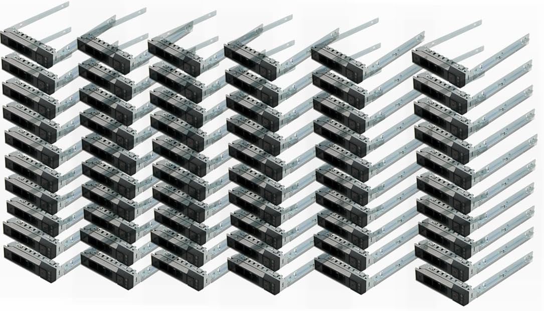 Lot of 60-Pack Hard Drive Bracket 2.5" SSD Bracket DXD9H 0DXD9H Hard Drive Tray Caddy Compatible for Dell PowerEdge 16th Generation T560 R660 R6615 R6625 R7615 R7625 R760 R760xs R860 R960 HS5610