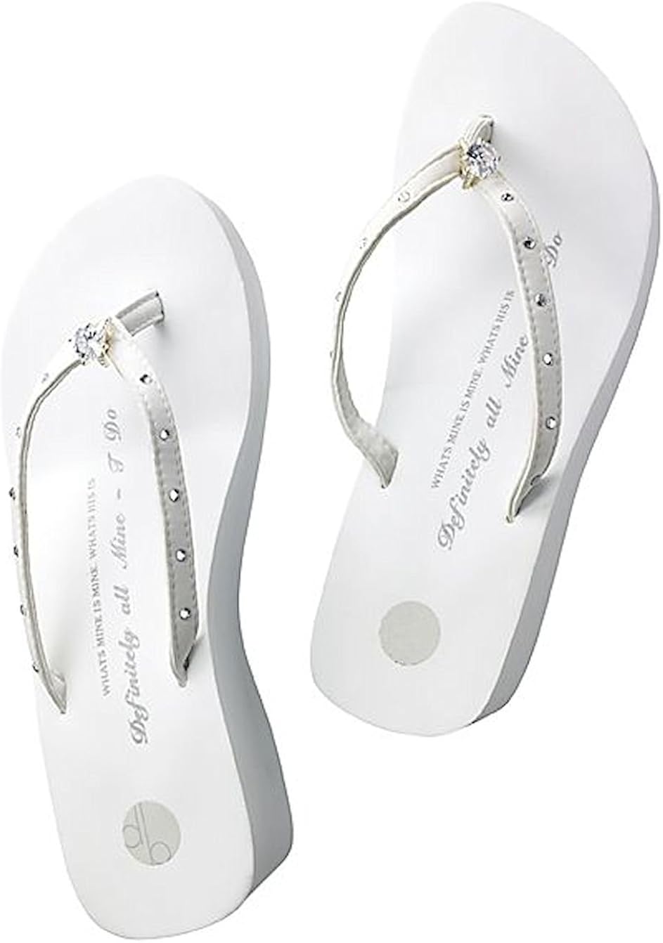 I Do Wedding Flip Flops Platform by Girl Two Doors Down