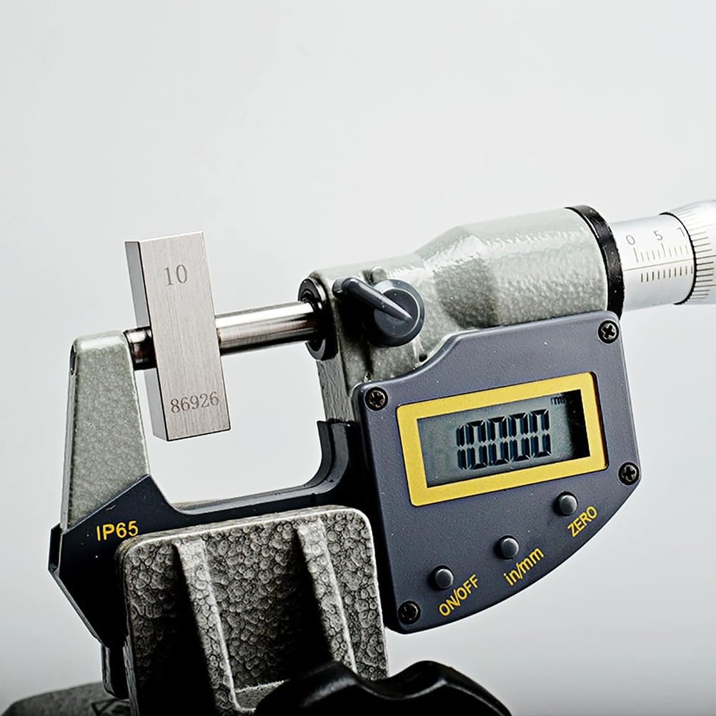 103PCS Metric Gage Block Set, 1.005-100Mm High Precision Steel Gage Block Set with Wooden Box Testing Gage Block Gage Measurement Caliper Tool Set for Calibrating Other Accuracy of Gauge,1 gr