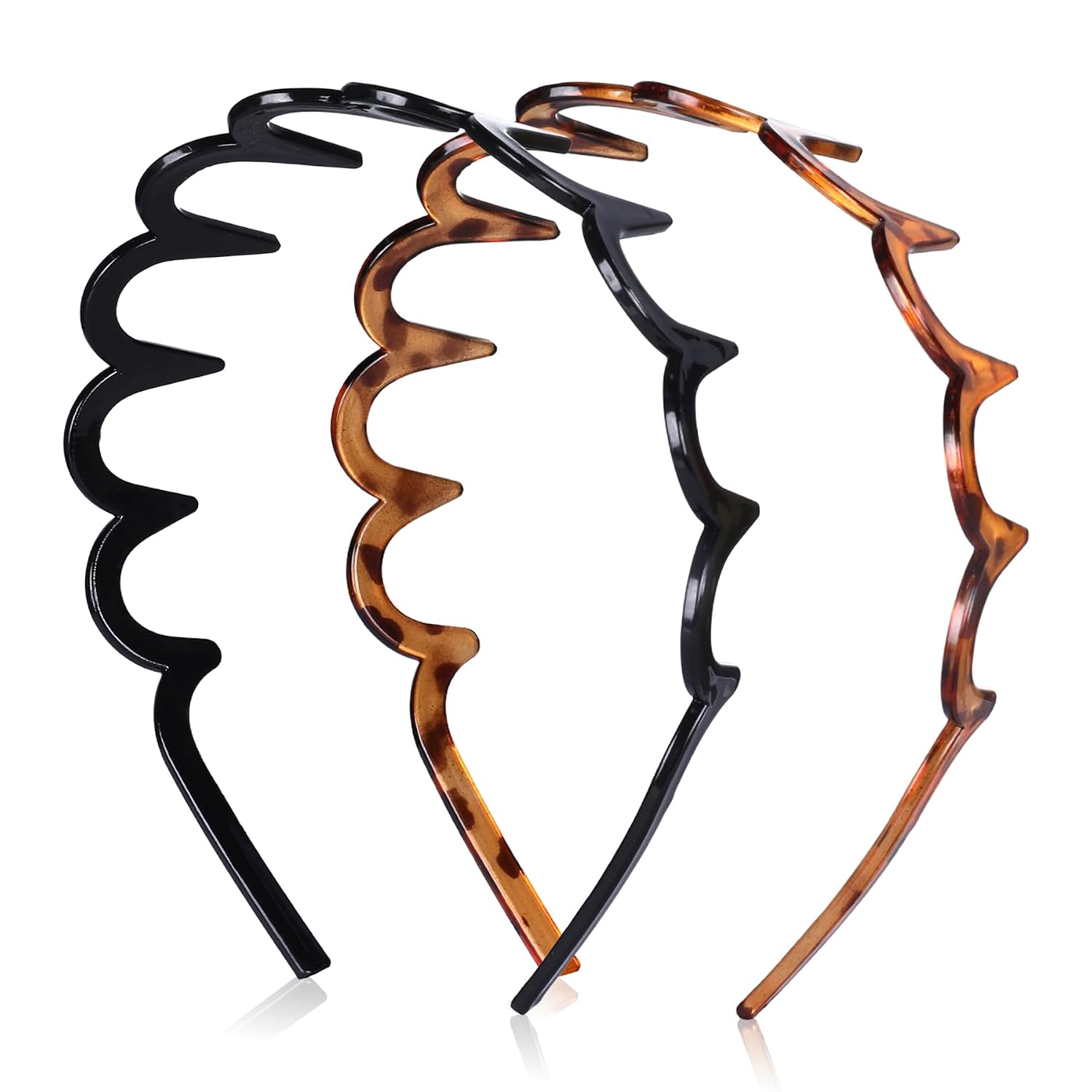 Zig Zag Headbands for Women | Non-Slip 90s Hair Accessories